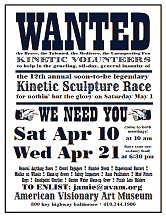 Kinetic Volunteers Wanted Poster